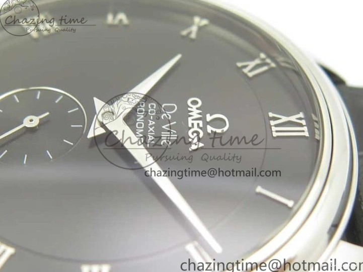 0325 De Ville Prestige Small Second TWF 1:1 Best Edition Black Dial on Black Leather Strap MIYOTA Resilient 8037